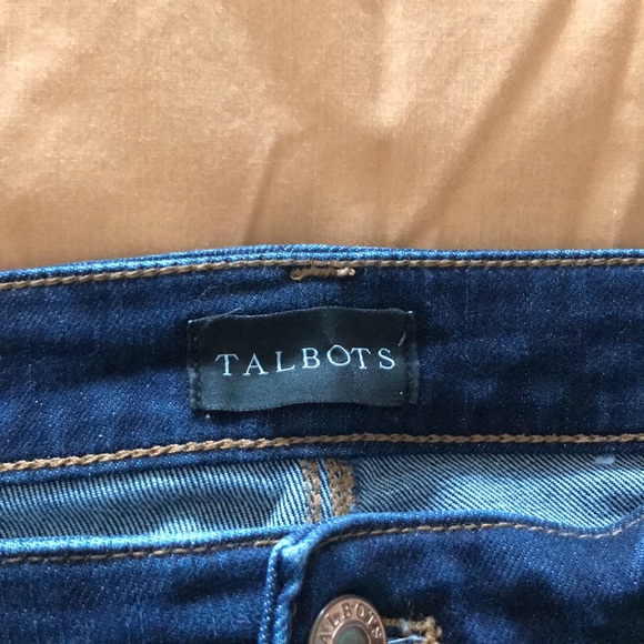 Talbots dark wash slim ankle jean - Picture 7 of 10